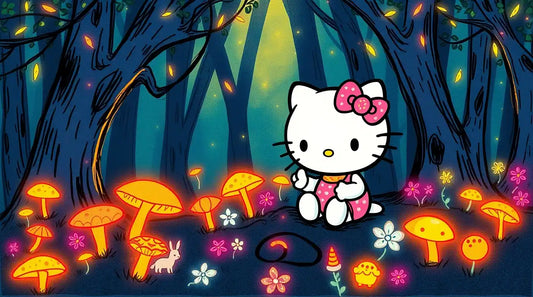 4K 3D Hello Kitty wallpaper