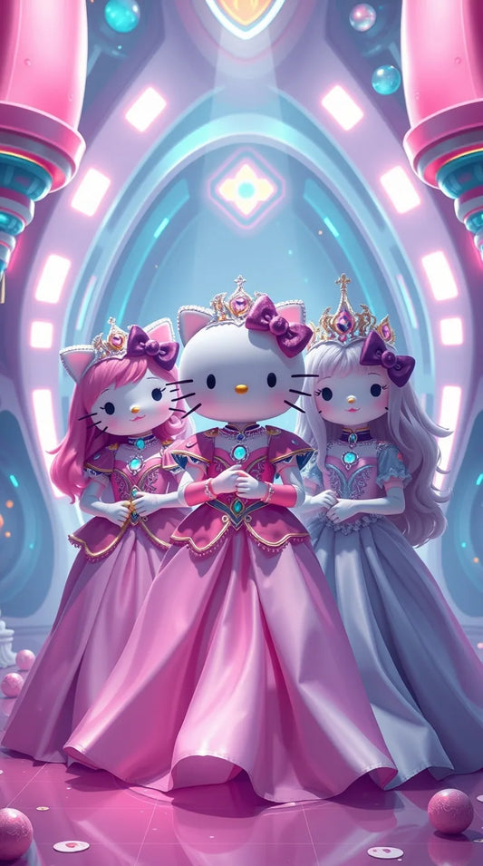 4K red Hello Kitty wallpaper