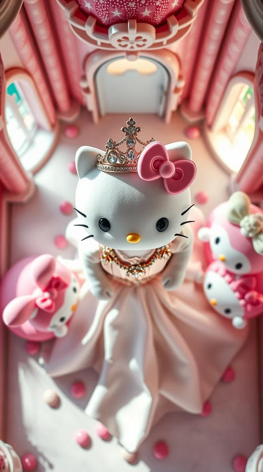4K white Hello Kitty wallpaper