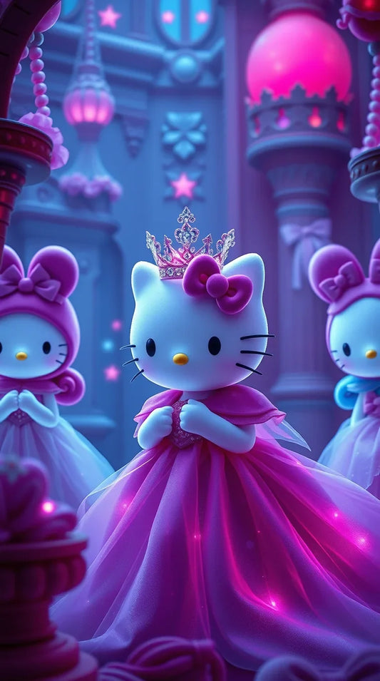 Pink cute Hello Kitty iPhone wallpaper