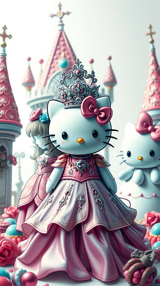 Hello Kitty iPhone lock screen wallpaper