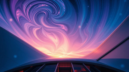 Luxurious teal painting ethereal aura free