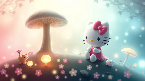 4K Pink Background Hello Kitty Wallpaper Download