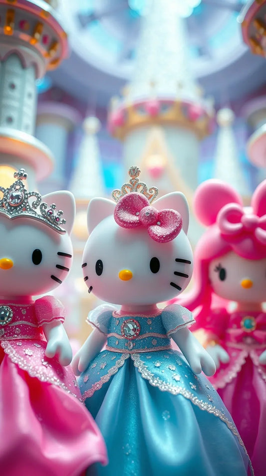 4K aesthetic pink Hello Kitty wallpaper