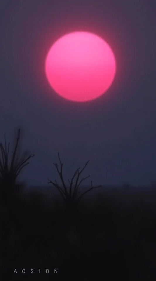 4K sunset computer background