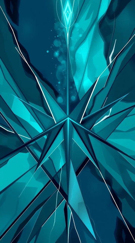 Teal art painting dynamic angles download