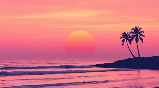 HD tropical beach computer wallpaper