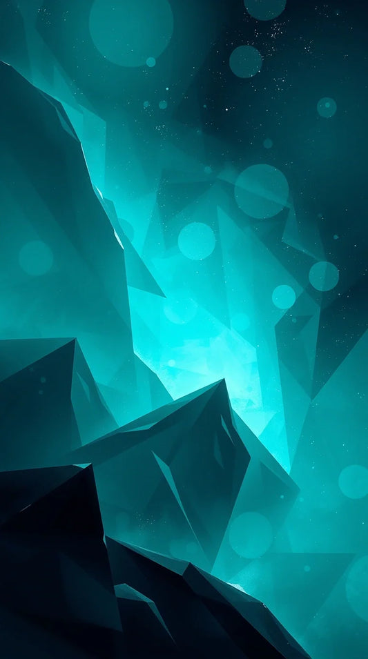 Vibrant light teal painting HD download