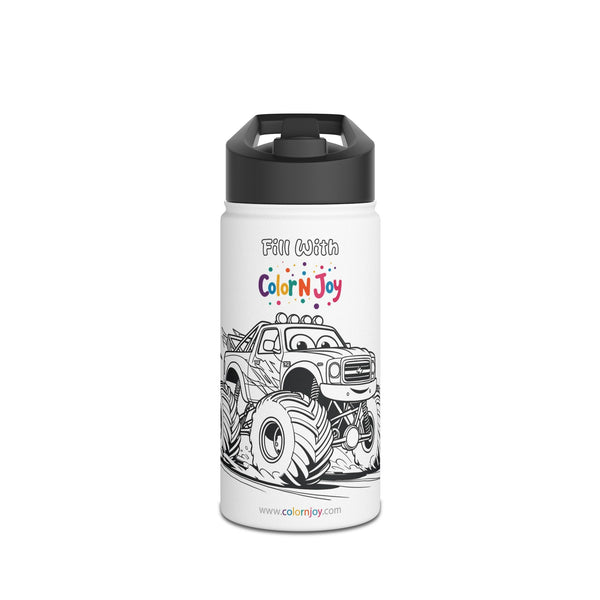 Blaze Coloring Water Bottle | Eco-Friendly Stainless Steel | Blaze Monster Machine Coloring Pages Free Download