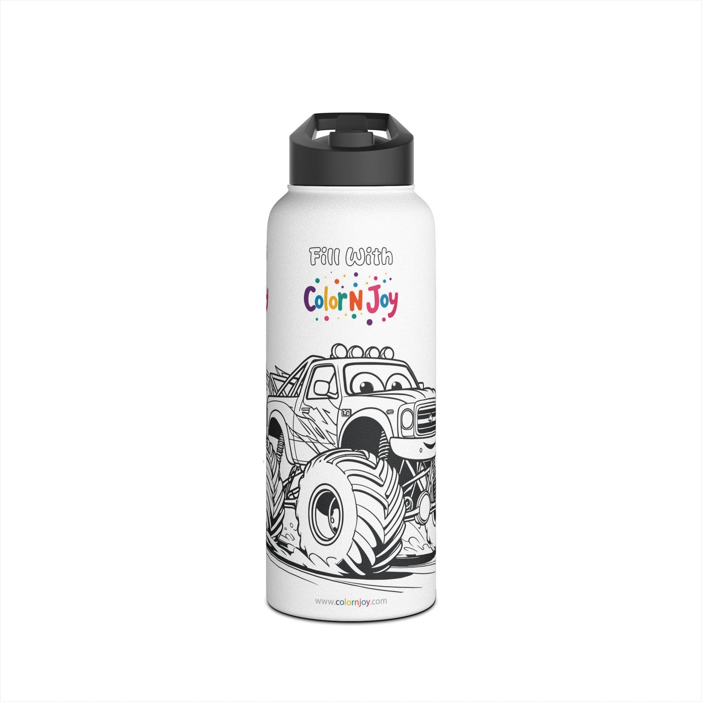 Blaze Coloring Water Bottle | Eco-Friendly Stainless Steel | Blaze Monster Machine Coloring Pages Free Download
