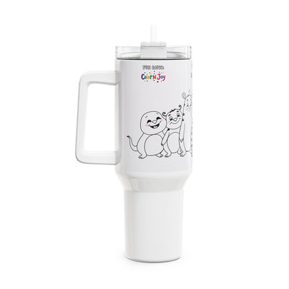 Cheeky Chip & Chester Beaver Tumbler – Colorable Kids Travel Mug Gift