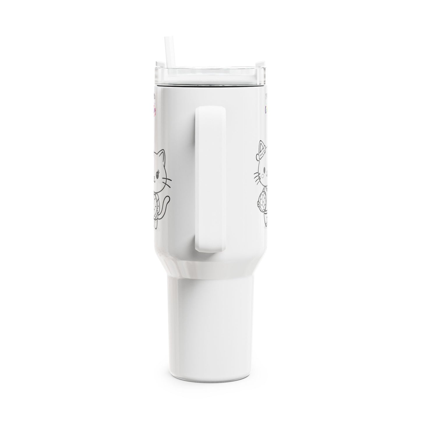 Kitty Kickers Football Tumbler – 3 Cute Kittens Playing Travel Mug