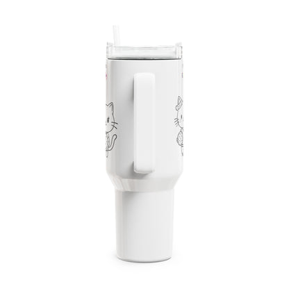 Kitty Kickers Football Tumbler – 3 Cute Kittens Playing Travel Mug