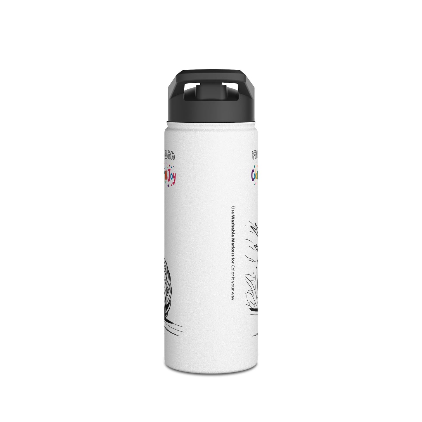 Blaze Coloring Water Bottle | Eco-Friendly Stainless Steel | Blaze Monster Machine Coloring Pages Free Download