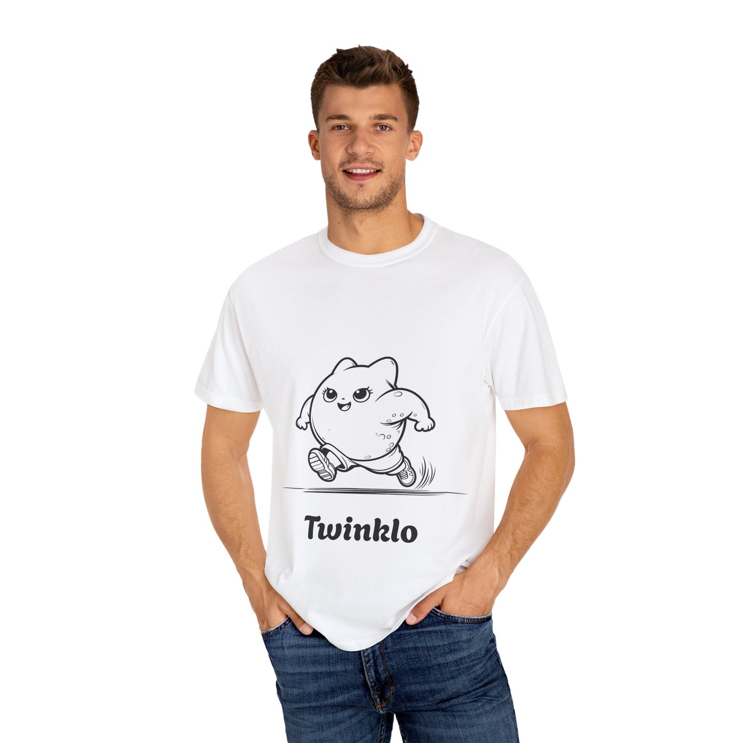 Twinklo Cartoon T-Shirt – Fun Graphic Tee for Kids & Men | Unisex Birthday Gift | Wide Collar