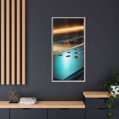 Abstract Metallic Art Print - Framed Matte Canvas Decoration