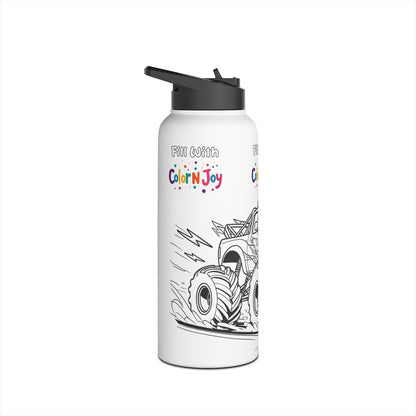 Blaze Coloring Water Bottle | Eco-Friendly Stainless Steel | Blaze Monster Machine Coloring Pages Free Download