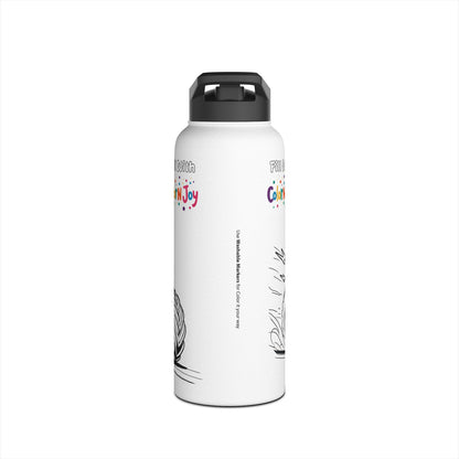 Blaze Coloring Water Bottle | Eco-Friendly Stainless Steel | Blaze Monster Machine Coloring Pages Free Download