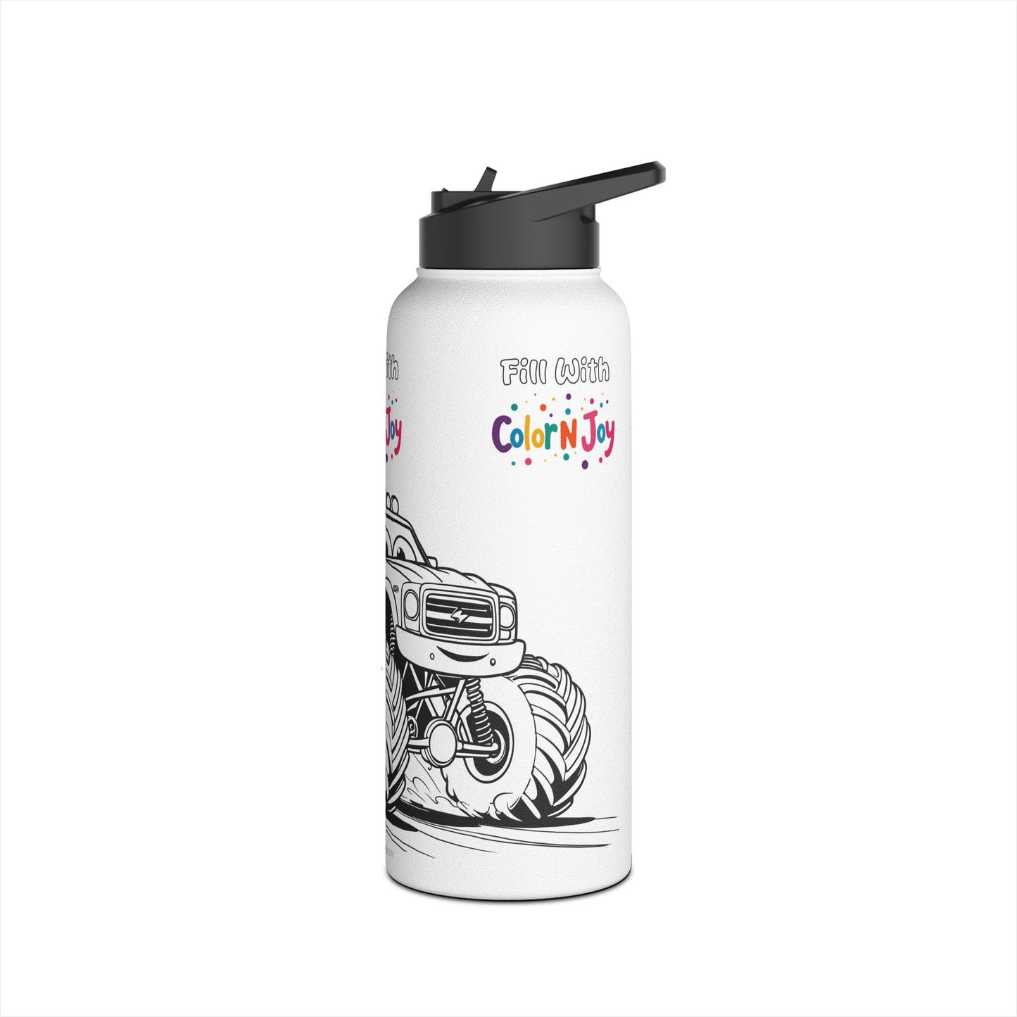 Blaze Coloring Water Bottle | Eco-Friendly Stainless Steel | Blaze Monster Machine Coloring Pages Free Download