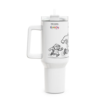 Jungle Ape Adventure Colorable Travel Mug – 40oz Creative Kids Tumbler | Color N Joy