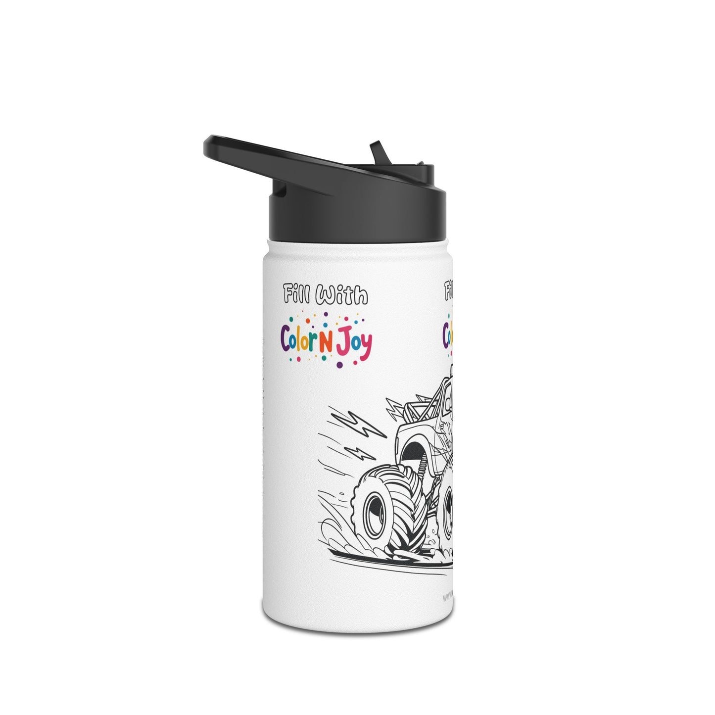 Blaze Coloring Water Bottle | Eco-Friendly Stainless Steel | Blaze Monster Machine Coloring Pages Free Download
